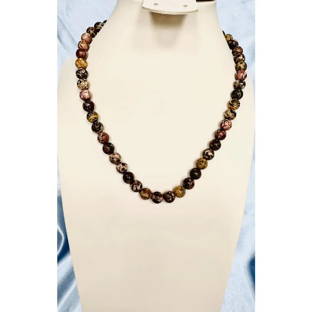 Unsigned Uni-Sex Polished Jasper Agate Choker